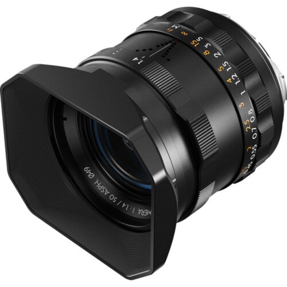 THYPOCH Lente de fotografía de Marco Completo Simera 50 mm f1.4 para Leica M Mount – Negro