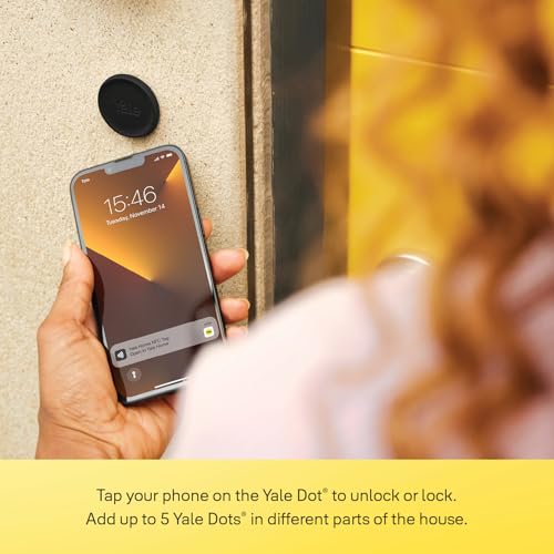 Yale Linus Smart Lock L2 - Negro - 05/103210/MB | Acceso sin llave | Instalación DIY | Bloqueo/desbloqueo remoto | Llaves virtuales| Alertas en tiempo real