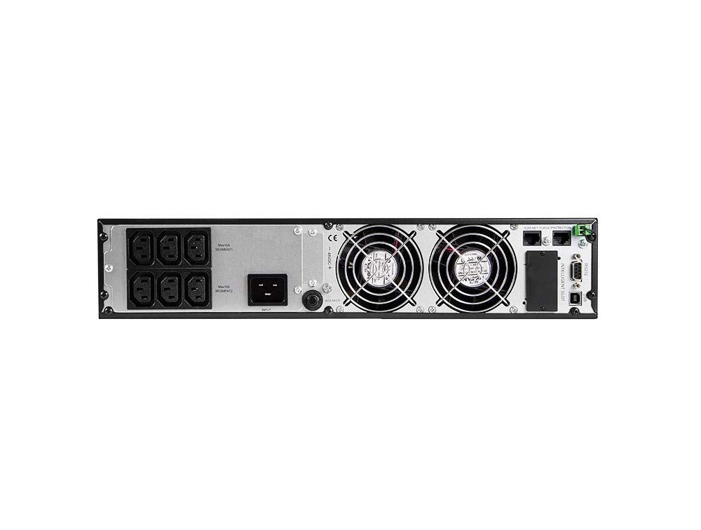Green Cell Pro USV Rack Mount Sistema de alimentación ininterrumpida 2000 VA (1800 W) con protección contra sobretensiones 230 V Online 6X IEC320 C13-10A USB RS232