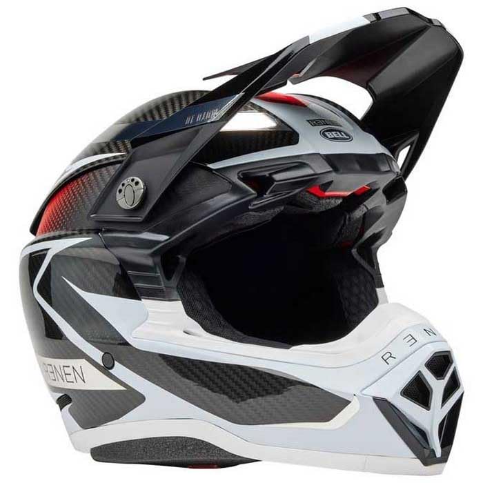 BELL Helmet Moto 10 Spheral Racing Raycon Mate/Glossy Black/White L ECE6