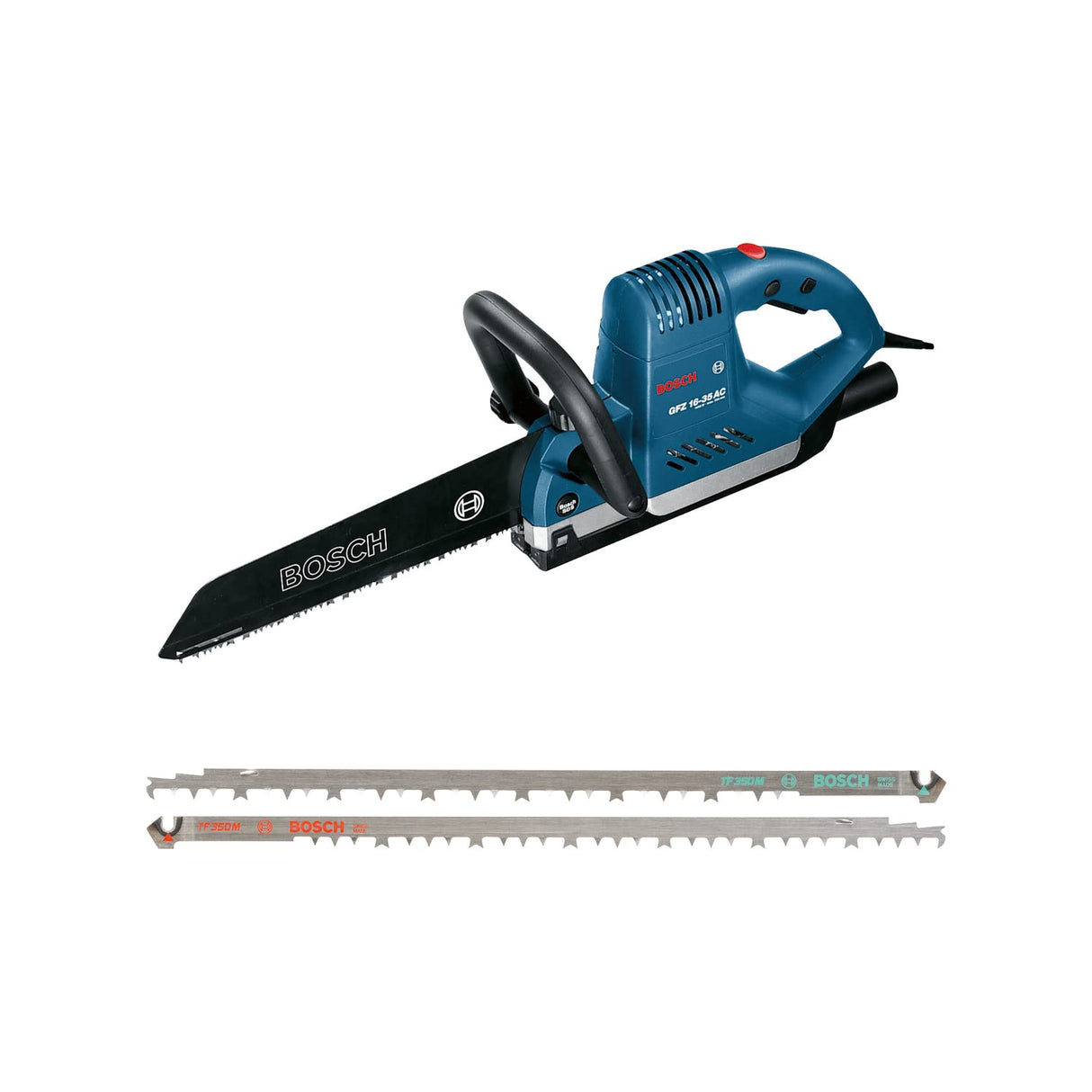 Bosch Professional GFZ 16-35 AC - Serrucho eléctrico (1600 W, 850 – 2500 cpm, espada 350 mm, SDS, en caja)