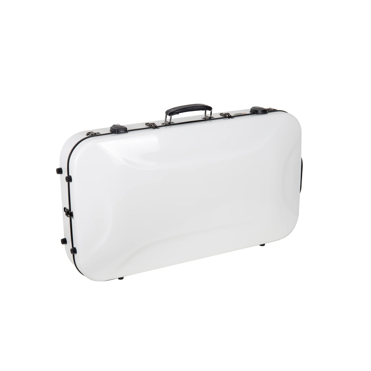 Crossrock CRF2020 Series Fibra de vidrio doble caja de instrumentos, Color blanco leche., Mandolin &Violin, moderno