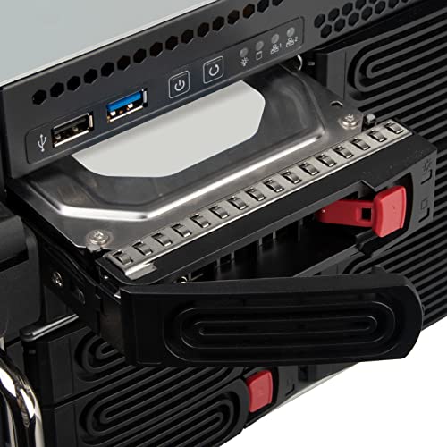 SilverStone Technology RM43-320-RS, Chasis Servidor de Almacenamiento con Montura en Rack y 20 bahías 4U HDD/SSD 2,5”/3,5” con Interfaz Mini-SAS HD SFF-8643 12 GB/s, SST-RM43-320-RS, Silver