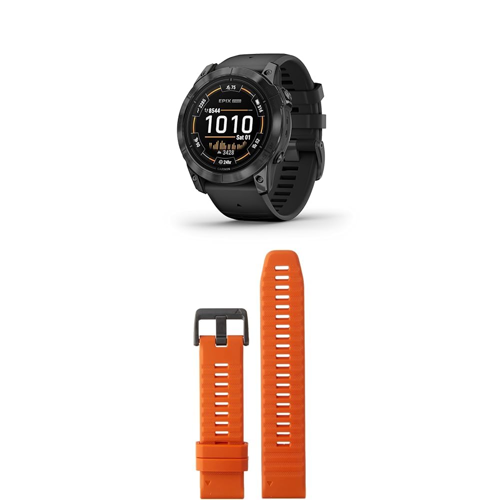Garmin Instinct 2X Solar – GPS Smartwatch with Infinite Battery Life in Smartwatch Mode, Over 40 Sport Apps & QuickFit Band