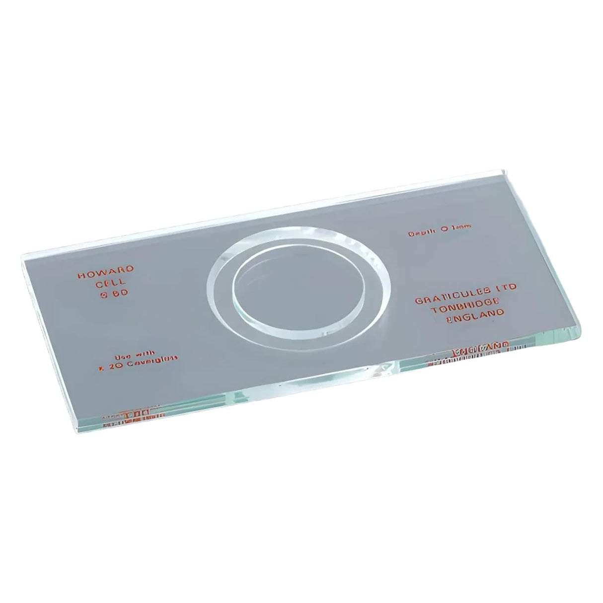 Marienfeld Howard - Cámara de conteo sin cubierta de cristal y líneas de contado, diámetro interior del anillo de 20 mm, diámetro exterior del anillo de 26 mm