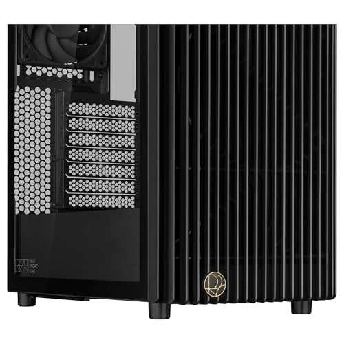 ASUS ProArt PA401, Chasis ATX con Panel de Vidrio Templado, Compatible con GPU de hasta 314 mm, Dos Ventiladores de 160 mm, Bloqueo del Panel Lateral, Soporte para Fuente de alimentación extraíble