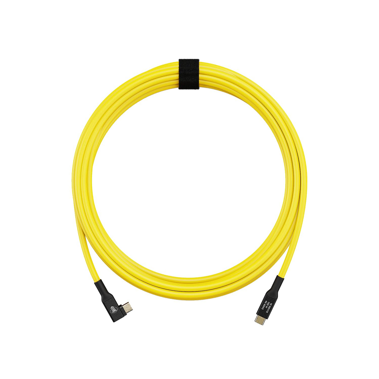 CobraTether Cable USB-C a USB-C 90°, 5m, Amarillo