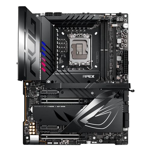 ASUS ROG Maximus Z790 Apex Encore Intel Z790 Placa Base (LGA 1700 ATX, 24+0+2 etapas de Potencia, DDR5, Kit de Ventilador de Memoria ROG, Ranura M.2 PCIe 5.0 integrada, Intel Wi-Fi 7)