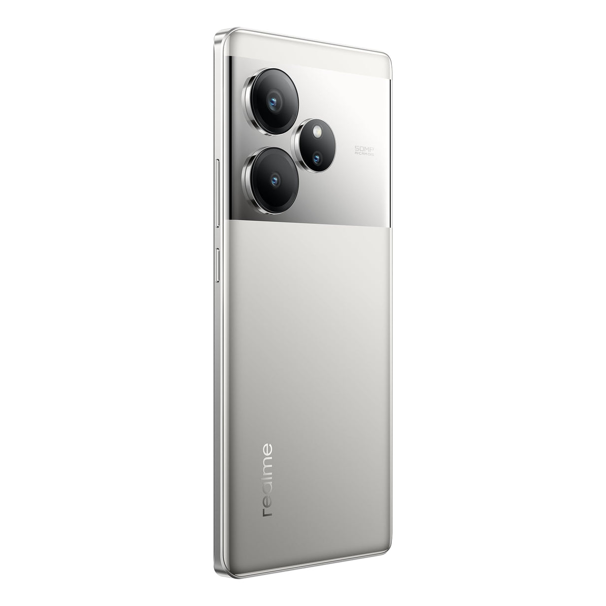 realme GT 6 5G Teléfono Móvil 12+256 GB,Procesador Snapdragon® 8s de 3.ªgeneración,Pantalla ultrabrillante de 6000 nits,Cámara Sony LYT-808 con OIS,Carga SUPERVOOC de 120 W,Plata, sin Adaptador