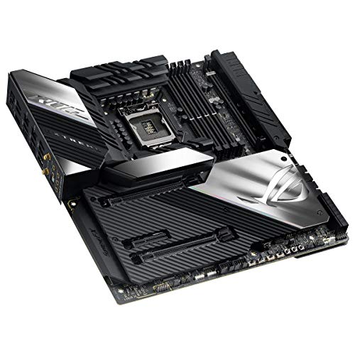 ASUS ROG MAXIMUS XIII EXTREME - Placa base (Intel Z590, LGA,1200 EATX con VRM de 20 fases, 5 M.2, 2 Thunderbolt 4, Marvell AQtion 10 GB Ethernet, Intel 2.5 GB Ethernet, PCIe 4.0, WiFi 6E y Aura Sync)
