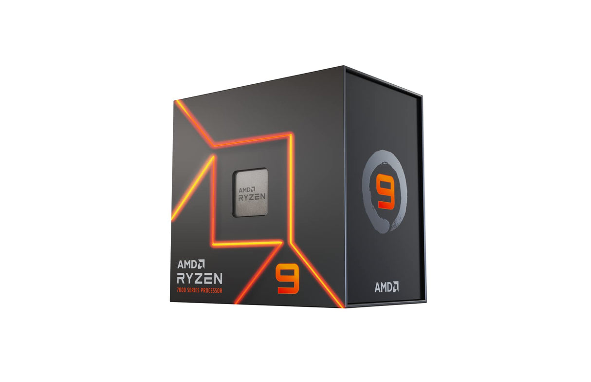 AMD Ryzen 9 7900X Procesador, 12 núcleos/24 Hilos desenfrenados, Zen 4, 76MB L3 Cache, 170W TDP, hasta 5,6 GHz Frecuencia Boost, Socket AMD 5, DDR5 y PCIe 5.0, Enfriador No Incluido, Negro