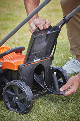 BLACK+DECKER BCMW3336N-XJ - Cortacésped eléctrico de 36V, Ancho de corte de 33 cm, 5 alturas ajustables de 25 a 65 mm, Cuchilla de acero, Ideal hasta 600m², Depósito 35L, No incluye batería/cargador