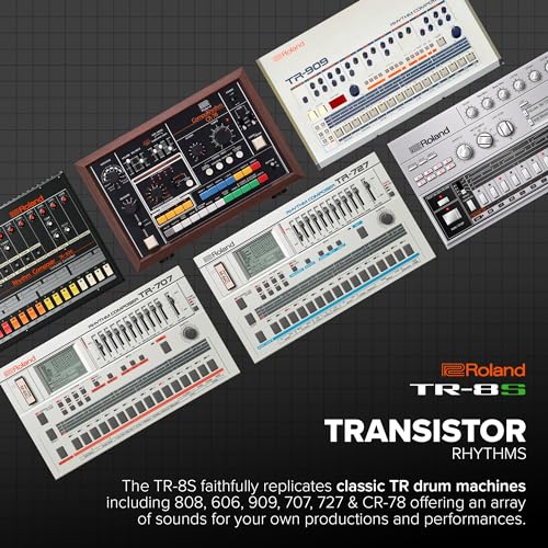Roland Sintetizador de sobremesa Roland TR-8S — Diseña kits con auténticas percusiones TR, sonidos FM, muestras y efectos