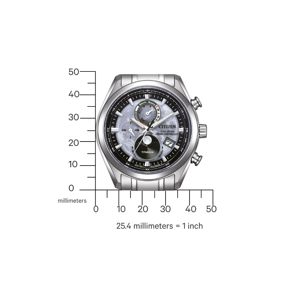 CITIZEN Reloj Multiesfera para Hombres de Cuarzo japonés con Correa en Titanio BY1010-81H