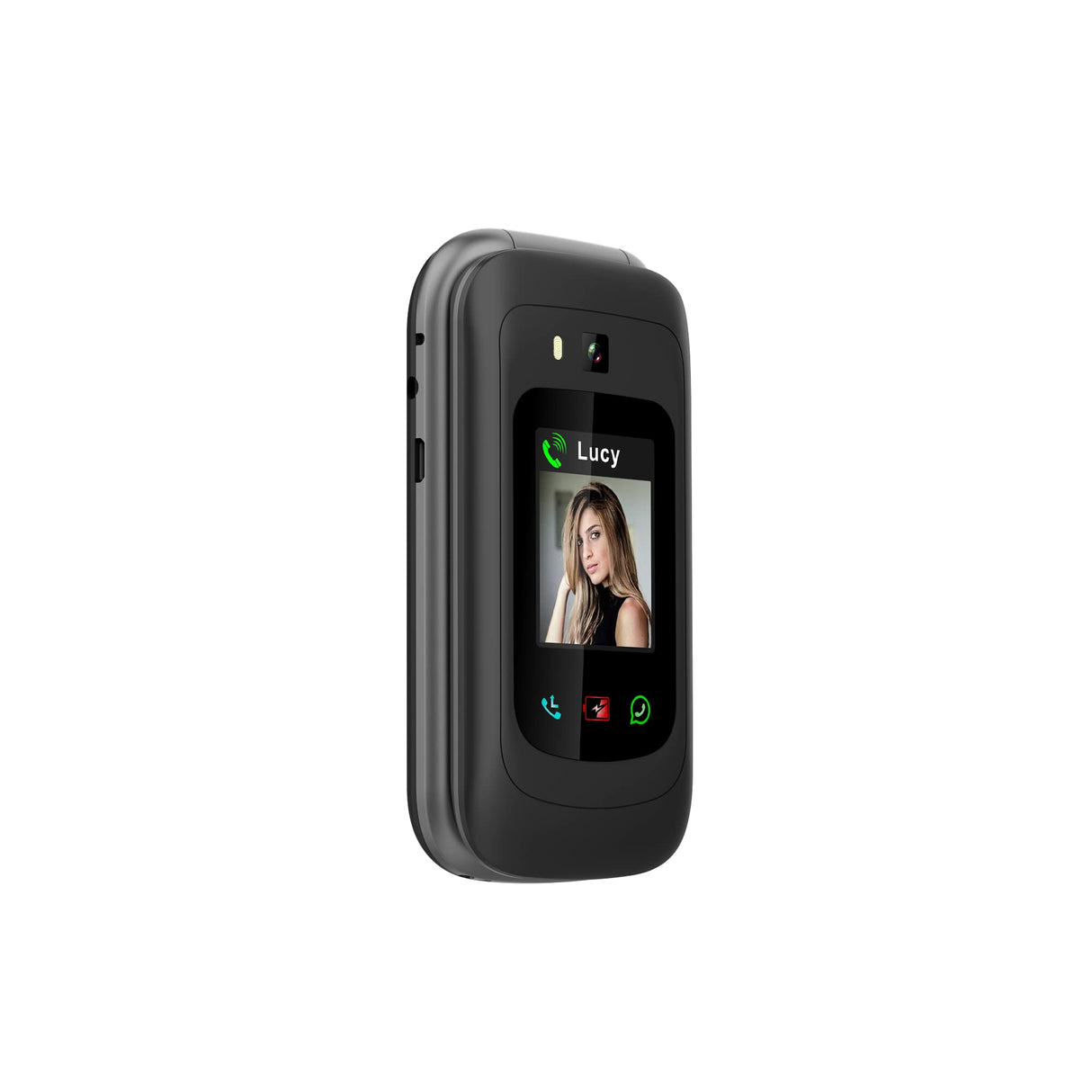 TTfone TT970 Whatsapp 4G Pantalla Táctil Teléfono de tapita y Botones Grandes – con Cámara de 8MP y Botón de Asistencia de Emergencia, Compatible con Audífonos y – Fácil y Simple de Usar (Solo)