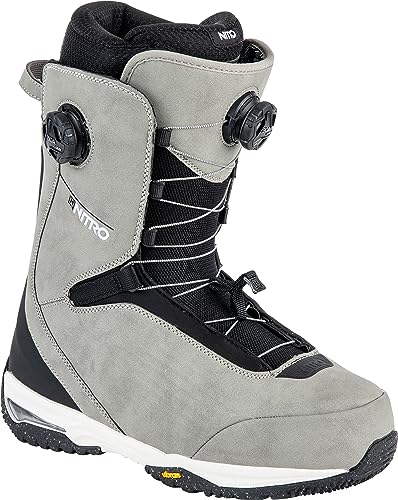 Nitro Chase Dual Boa, All Mountain Freeride Freestyle Premium Boot Snowboot Barco de Snowboard, Hombres, Gris, MP 33.0 // EU 49 1/3 // US 15