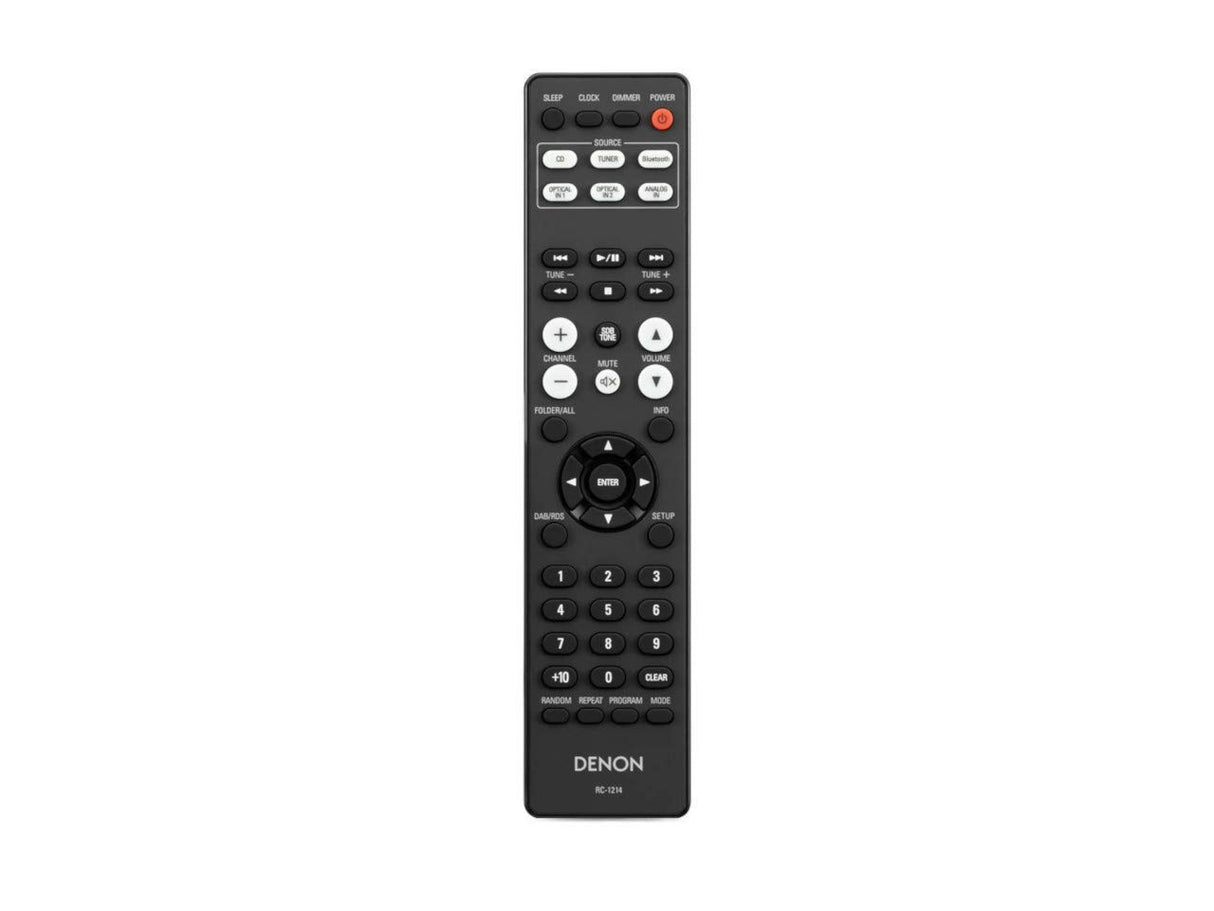Denon D-M41 - Microcadena con Lector de CD y Bluetooth, Color Plata y Cherry