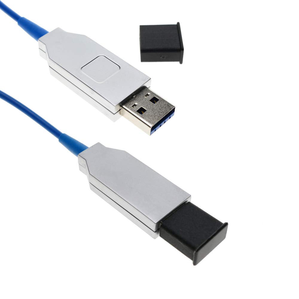 BeMatik - Cable extensor USB 3.0 activo por fibra óptica 30m