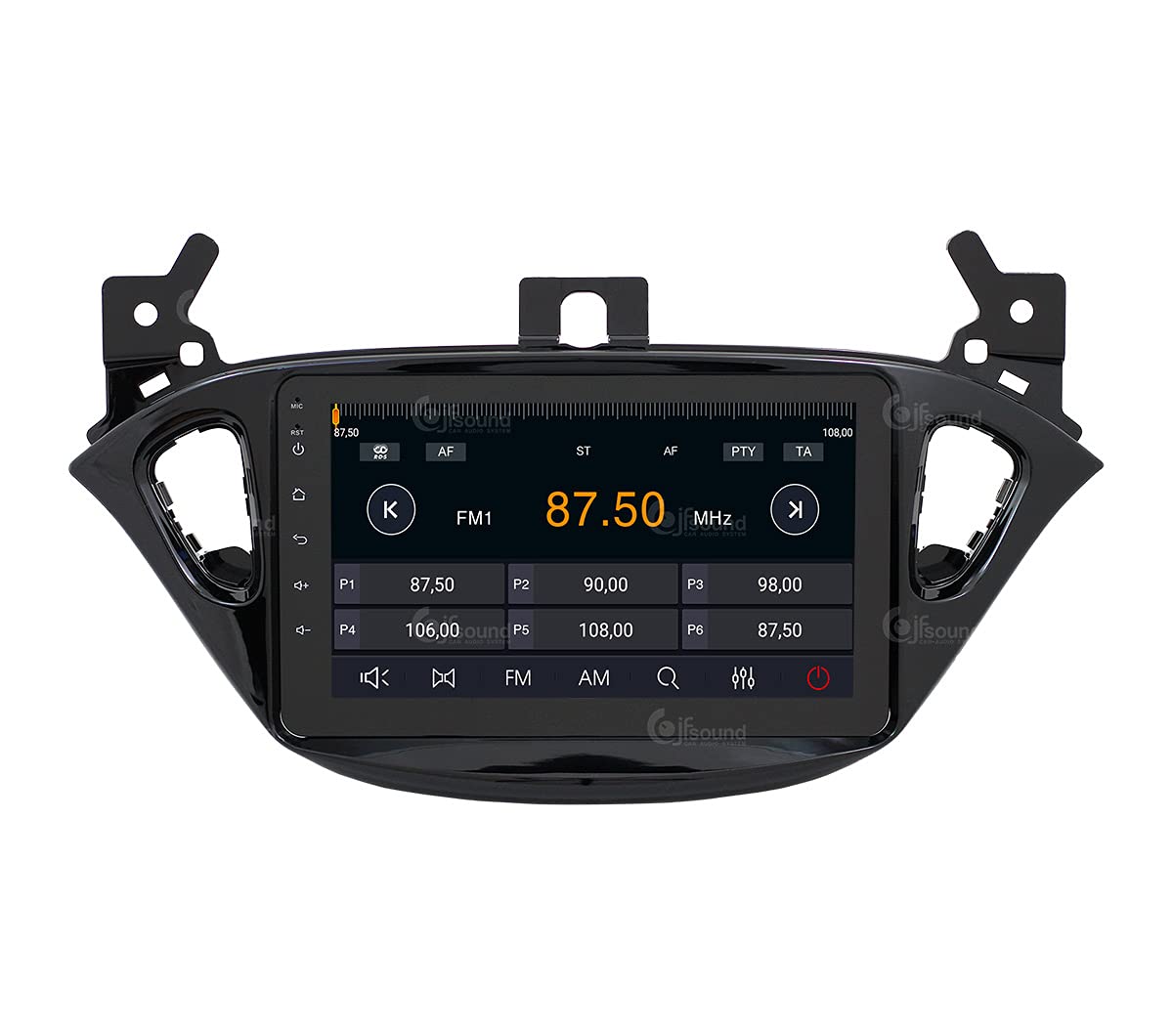 Autorradio de Ajuste Personalizado para Opel Corsa E Android GPS Bluetooth WiFi Dab USB Pantalla táctil Full HD 8" procesador de 8 núcleos y comandos de Voz