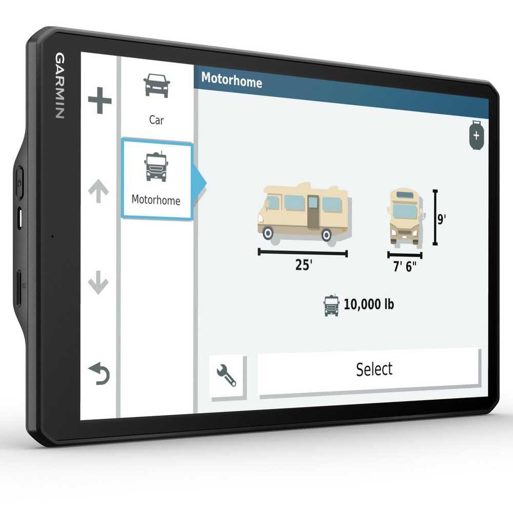 Garmin Camper 1090, navegador GPS de 10" para autocaravanas, Mapa Europa, tráfico Digital y navegación por Voz
