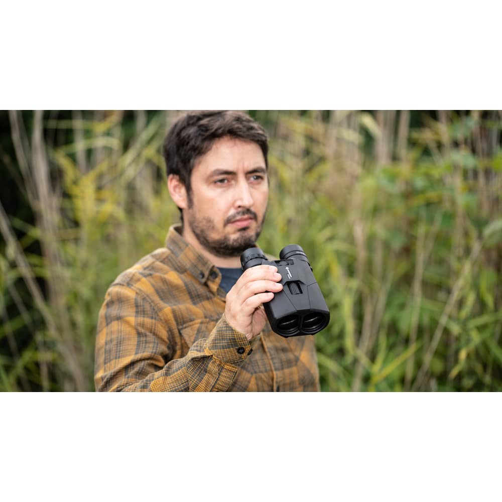 Bresser Prismáticos con estabilizador de Imagen 16x42 STABILIZER OIS, Negro
