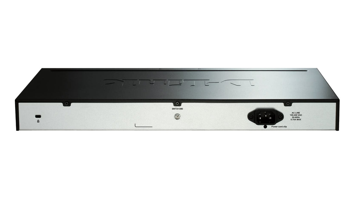 D-Link DGS-1510-28X/E, 28-Puertos Layer 2/3 Smart Managed Gigabit Stack Switch (24x 10/100/1000 Mbit/s Puertos, 4X 10G SFP+) - Cordon d'alimentation UE uniquement, Negro/Gris