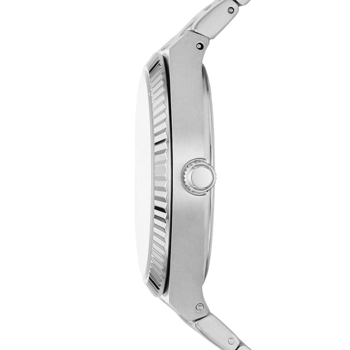 Fossil Scarlette Reloj para Mujer, Movimiento de Cuarzo con Correa de Acero o Piel, Tono Plateado, 38MM
