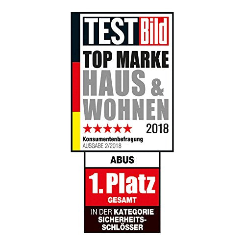 ABUS 79161 - Candado de granito 37RK/70 SZP Premium para altas exigencias – Mayor protección – Nivel de seguridad 10 – Incluye 2 llaves y tarjeta de seguridad – Negro – 79161