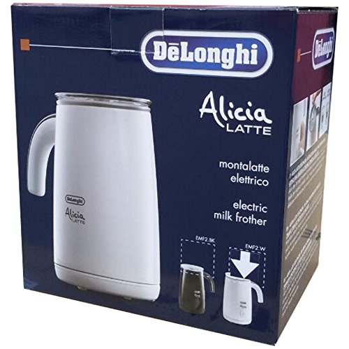 DeLonghi EMF 2.W - Batidora espumadora de leche eléctrica de mano, 500 W, color blanco