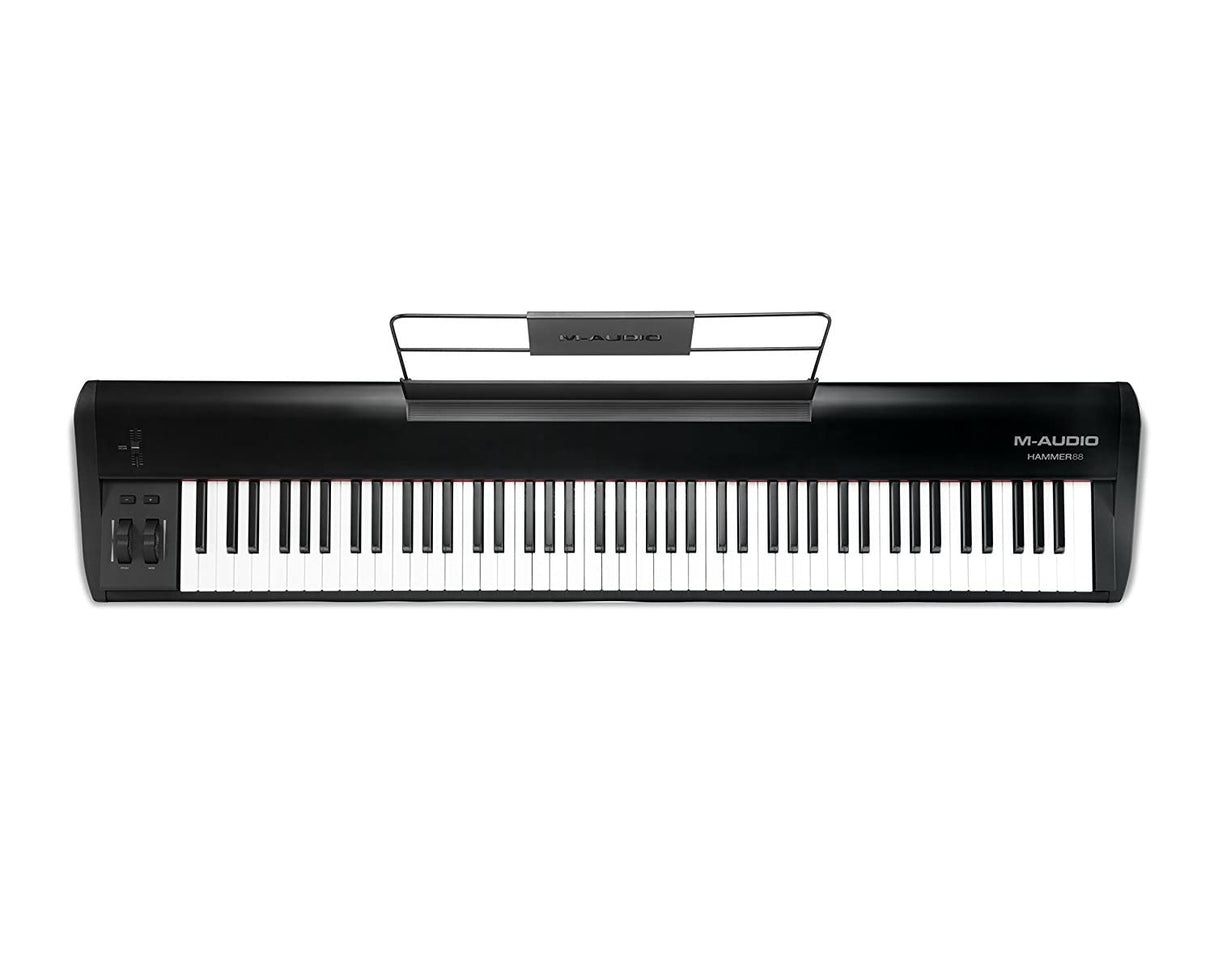 M-Audio Hammer 88 - Teclado controlador USB/MIDI profesional con 88 teclas de acción martillo y paquete de software