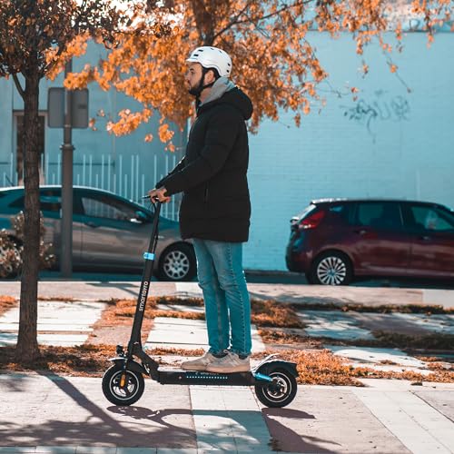 smartGyro Speedway - Patinete Eléctrico de 48V, 800W Pot. Máxima, Batería 13Ah, Autonomía 50 Km, Ruedas de 10 inches Dual Grip, Suspensiones, Triple Frenada, Certificado DGT, Segunda Generación