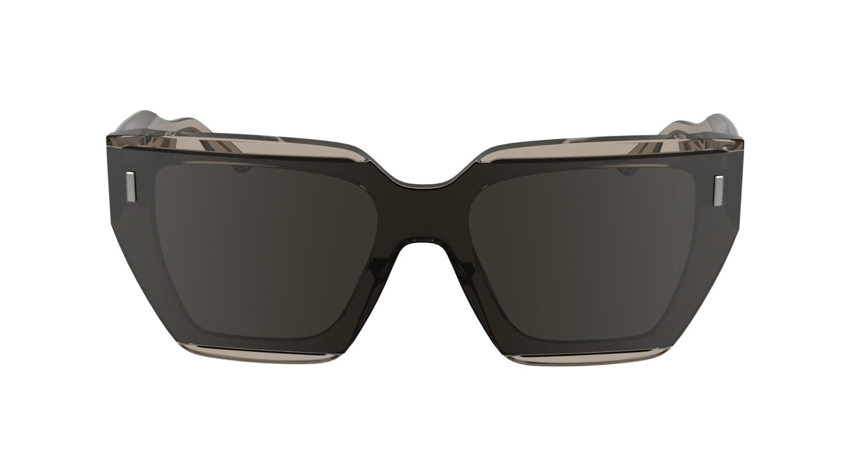 Calvin Klein Women's Sunglasses CK24533S - Nude with Solid Brown Wine Lens