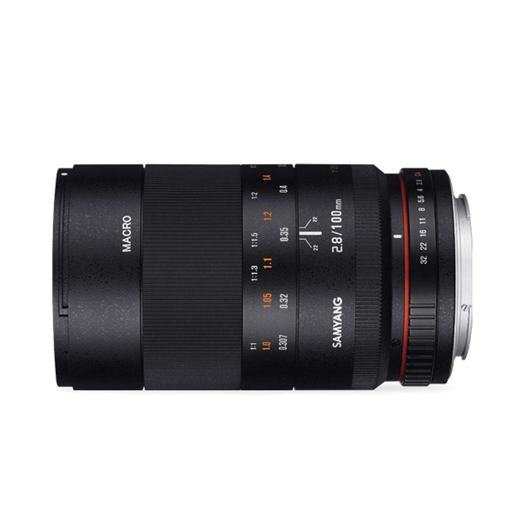 Samyang F1112303101 - Objetivo fotográfico DSLR para Nikon Ae AS IF UMC (Distancia Focal Fija 100mm, Apertura f/2.8-32, diámetro Filtro: 67mm), Negro