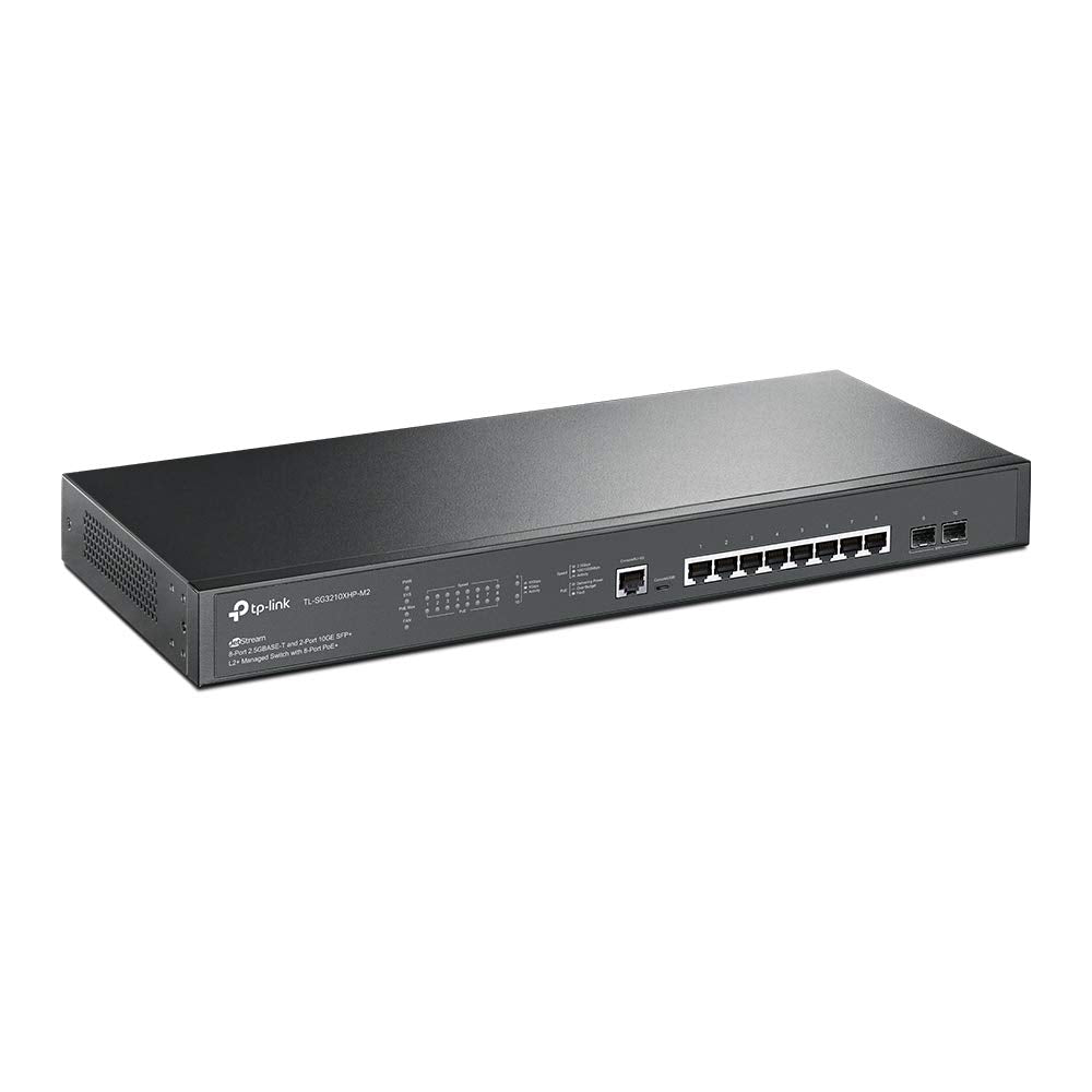 TP-Link TL-SG3210XHP-M2 Switch Gestionado Jetstream L2/L3 8 Puertos Ethernet 2.5G PoE+ 2 SFP+