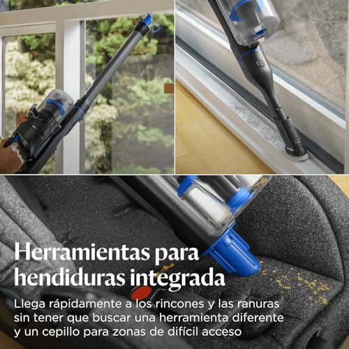 Bissell PowerClean FurGuard, Aspiradora Sin Cable, Motor 280W, Aspiradora Escoba, Rodillo Autolimpieza, Luces FurFinder, Autosoportado, Filtro HEPA, 2500 mAh Batería Extraíble, 50 min, 4091N