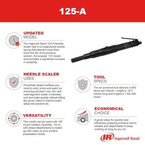 Desincrustador de agujas 125-A de Ingersoll Rand