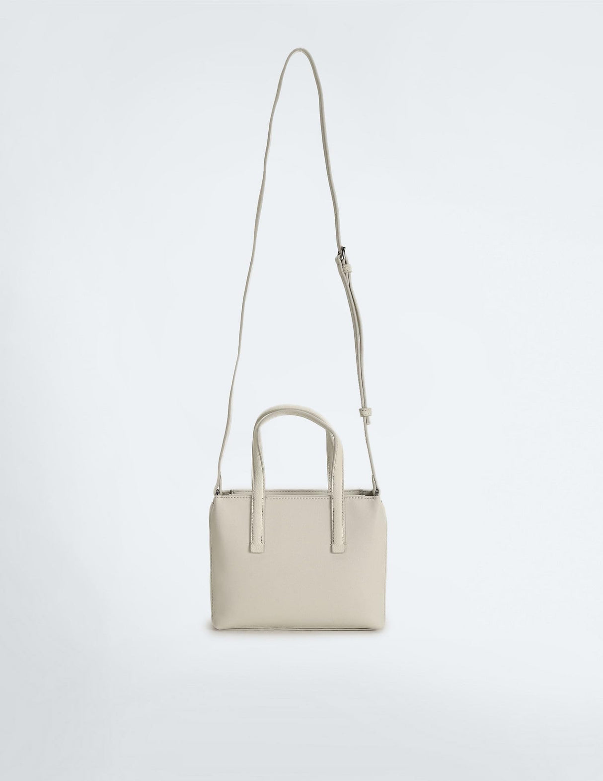 Calvin Klein Bolso bandolera Mujer Mini Tote pequeño, Elfenbein (Marfil), Talla Única