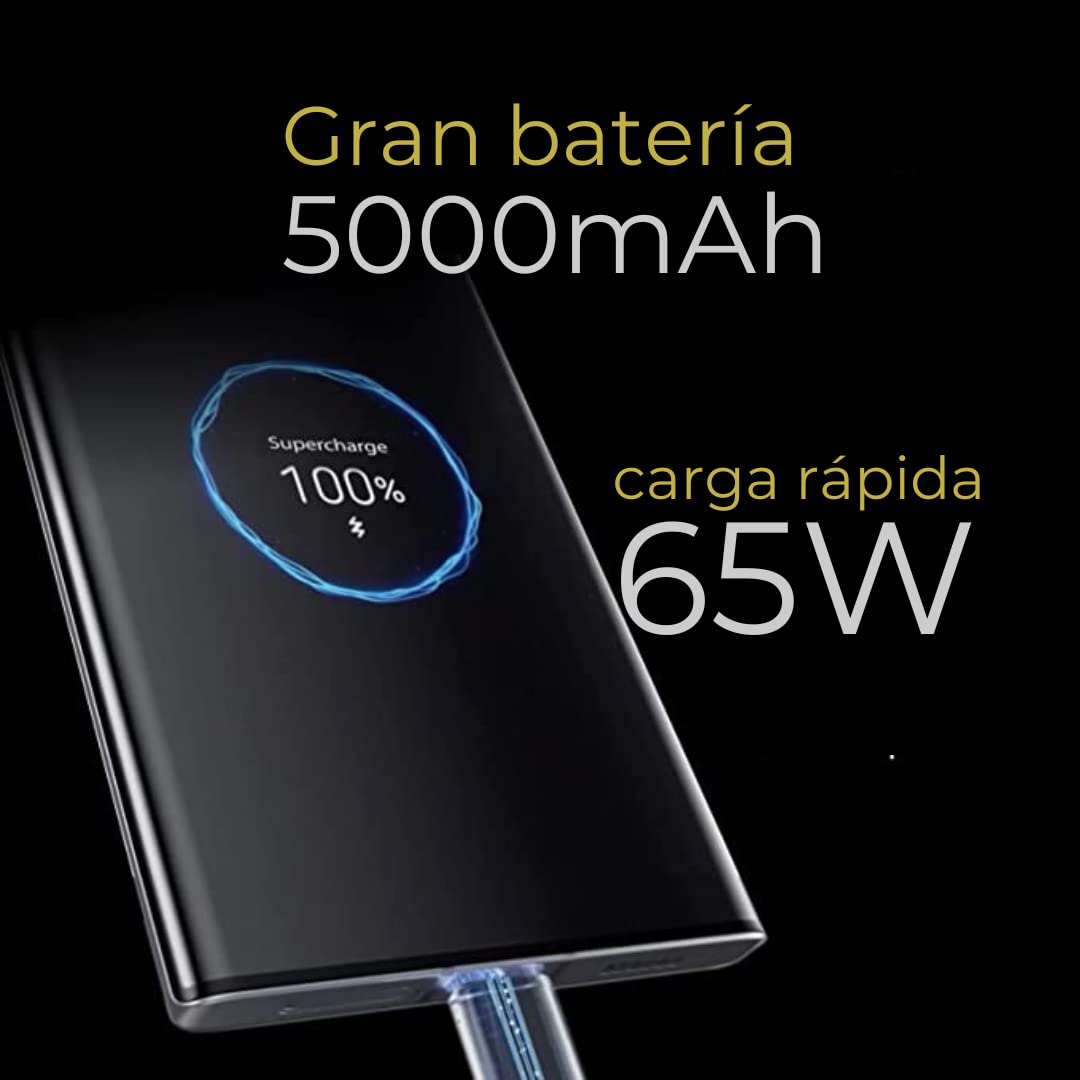 ZTE Axon 40 Ultra - Smartphone, 5G, Cámara Under-Display, 12GB RAM+256GB, Triple cámara 64MP, Snapdragon 8 Gen1, Pantalla 6.8'' AMOLED 120 Hz, Batería 5000mAh, Carga rápida 65W, NFC, Negro