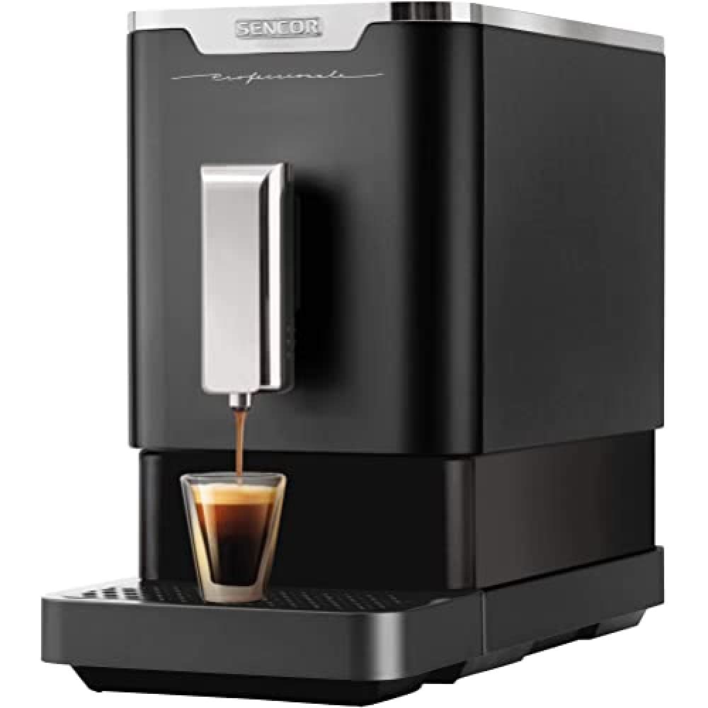SENCOR Fina Máquina espresso automática, 1470 W, negro/plata
