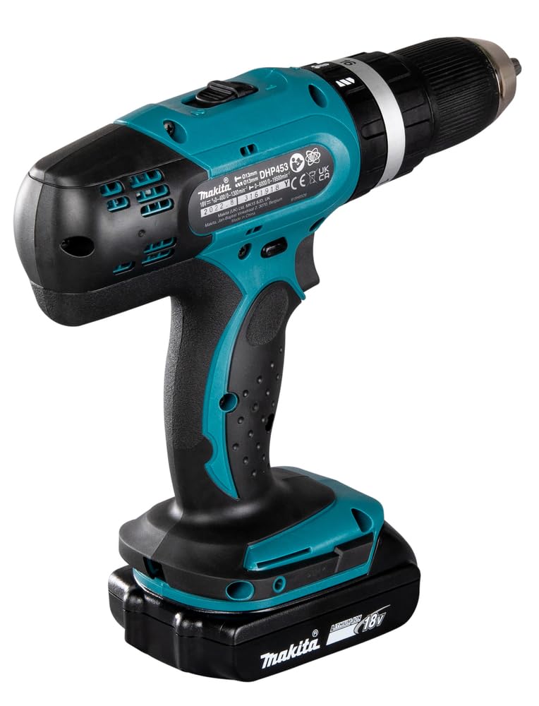Makita DHP453RFE Taladro Percusión Batería 18V LXT 13mm 42 Nm 2x3.0Ah MAKPAC