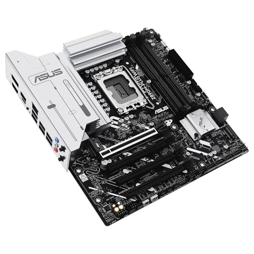 ASUS Prime Z890M-PLUS WiFi - Placa Base mATX, 10+1+2+1 (80 A) etapas de Potencia, PCIe 5.0 Compatible con GPU de última generación, Puerto USB Tipo-C a 20 Gbps, 3 Ranuras M.2, Wi-Fi 7, Q-Antenna