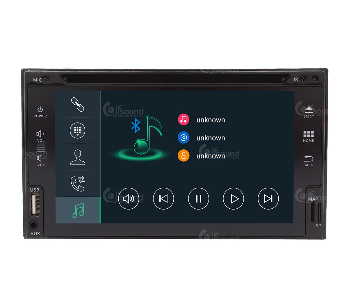 Autorradio Universal 2 DIN Android GPS Bluetooth WiFi Dab USB Pantalla táctil Full HD 6,2" procesador de 8 núcleos y comandos de Voz