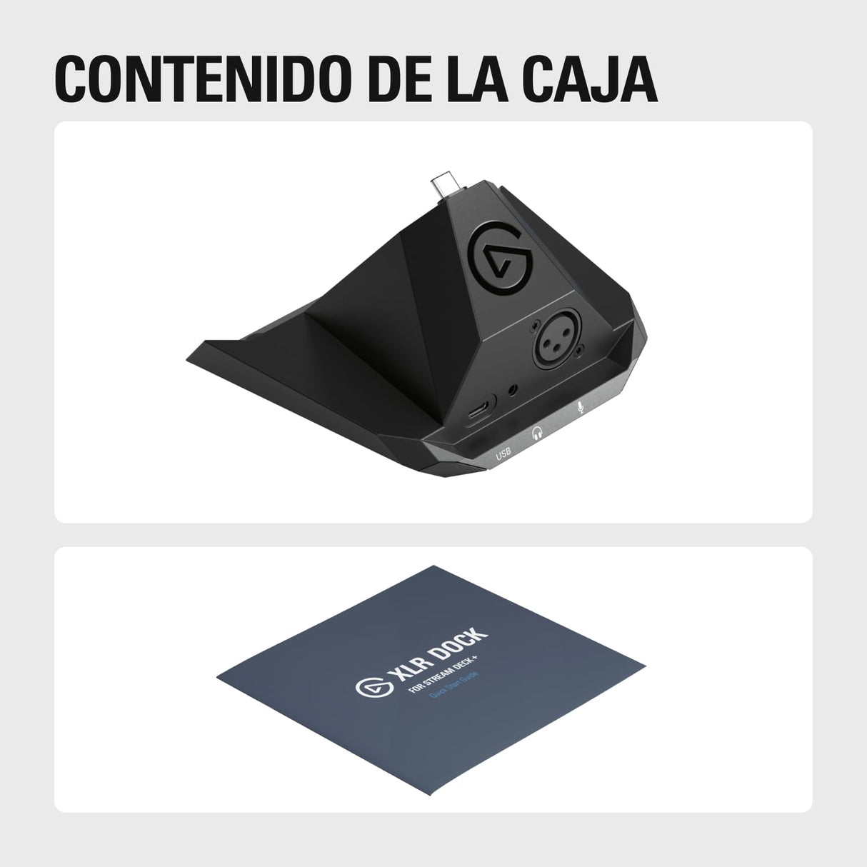 Elgato XLR Dock – Para Stream Deck +, interfaz de micrófono XLR a USB, mezclador de audio personalizable, 75 dB ganancia/alimentación Phantom/Clipguard – Mac/PC, Stream Deck no incluido