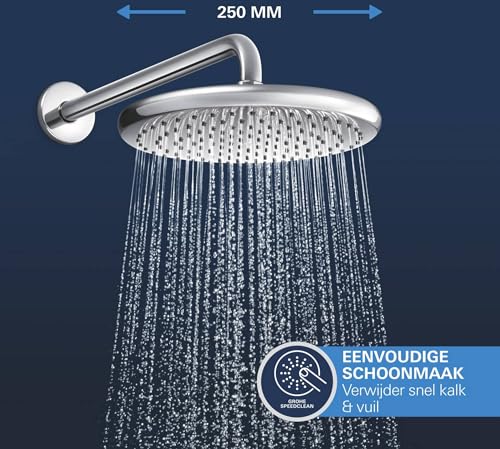 GROHE Precision Vitalio Start 250 Sistema de ducha (caja de instalación universal, set de ducha mural, teleducha), Cromo 34883000