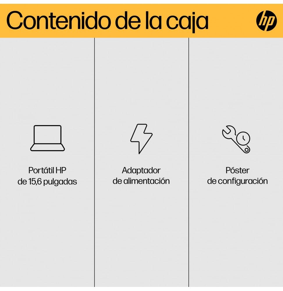 HP Portátil 15-FC0086NS Ryzen 3 7320U/ 8GB/ 256GB SSD/ 15.6/ Win11 Marca