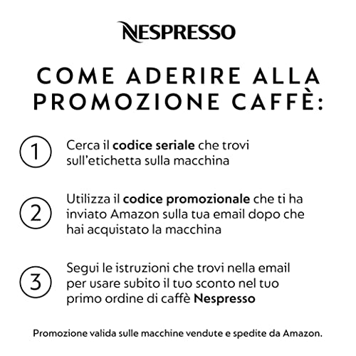 Nespresso De'Longhi Pixie EN127.S, Máquina de Café en Cápsulas, Espresso y Café Lungo, Modo ECO, Diseño Compacto, Sistema de Presión de 19 Bares, Pack de Bienvenida Incluido, 1260W, Silver