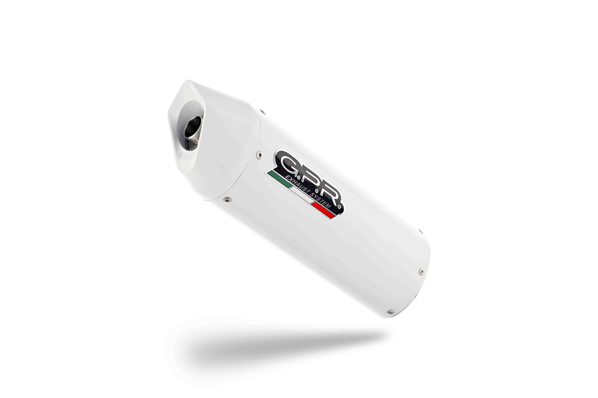 Tubo de escape marca GPR compatible con Suzuki GSX-S 950 2015-2016, Albus Ceramic, tubo de escape completo homologado, suministrado con db killer extraíble, catalizador y colector