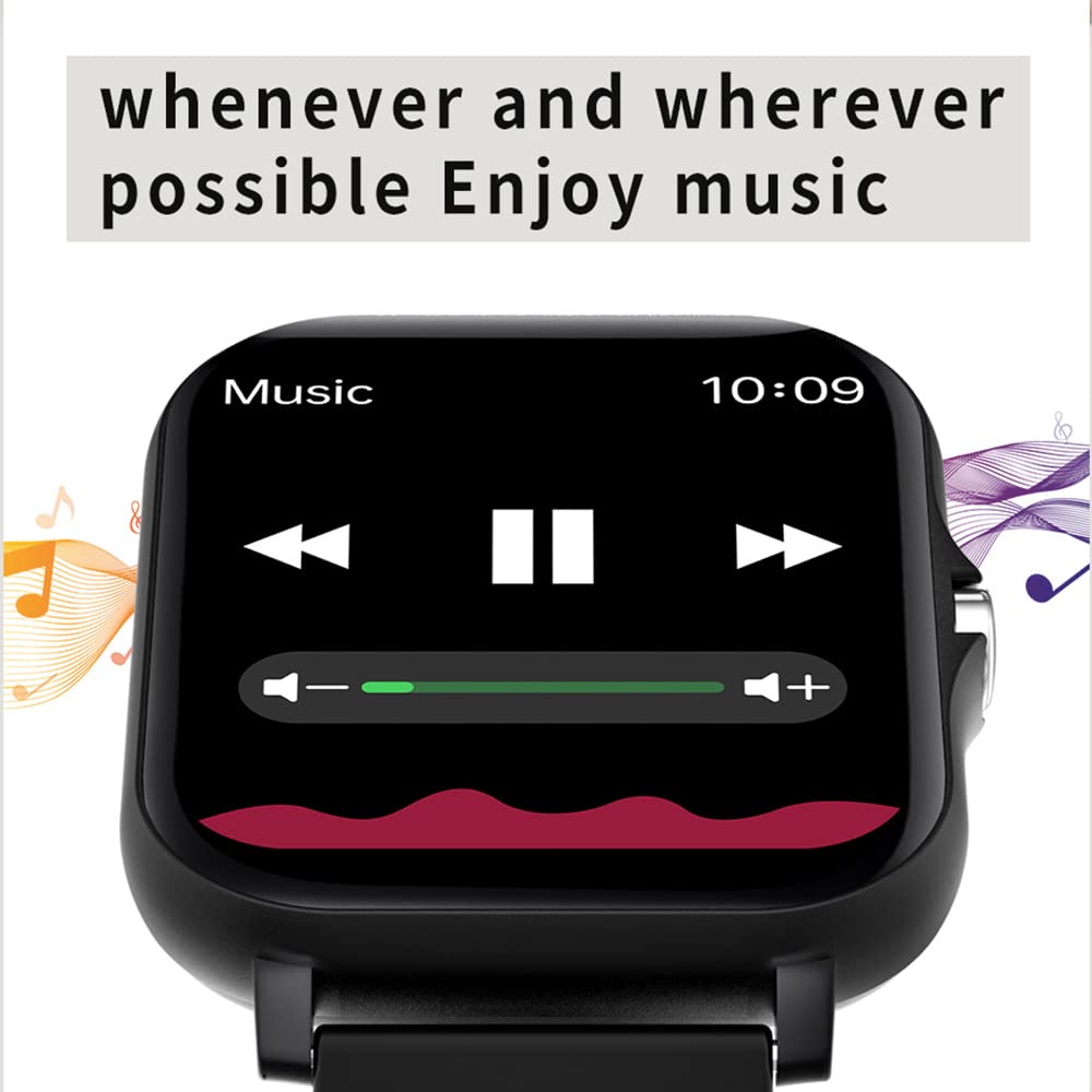 MAMESO Smartwatch, Fitness Tracker Watch HD Pantalla táctil, Smart Watch con podómetro/Sueño/Monitor de frecuencia cardíaca/Sport Fitness Tracker para Android/iOS (Gris, P8)