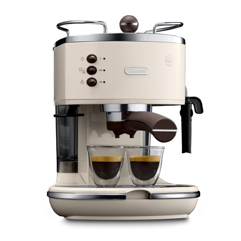 De'Longhi ECOV 311.BG Cafetera Automática, 1100 W, 1.4 L, 15 Bares, 2 Tazas, Acero Inoxidable, Beige