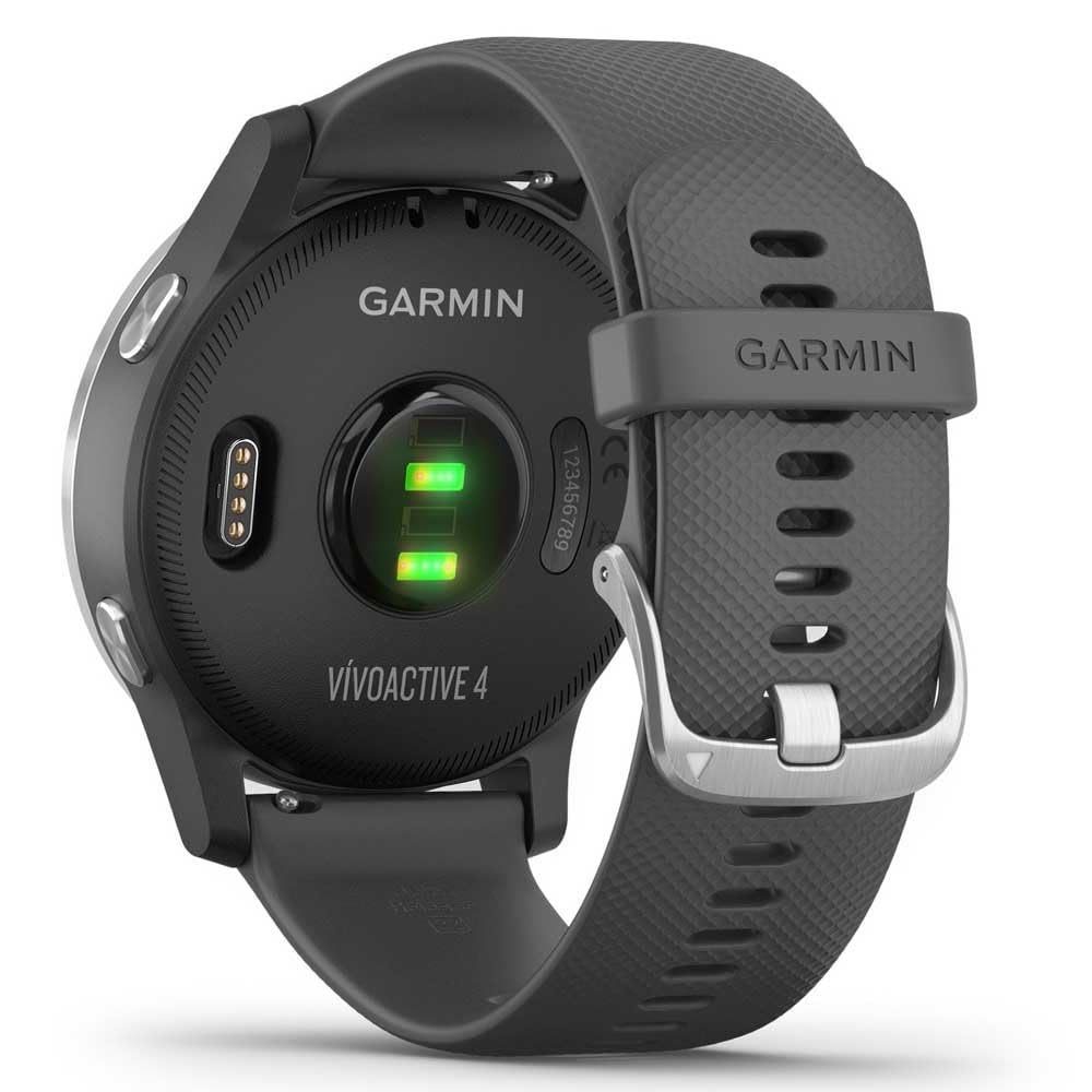 GARMIN Vivoactive 4 Reloj Inteligente con GPS y Funciones de Control de la Salud Durante Todo el Día, Adultos Unisex, Gris, Medium